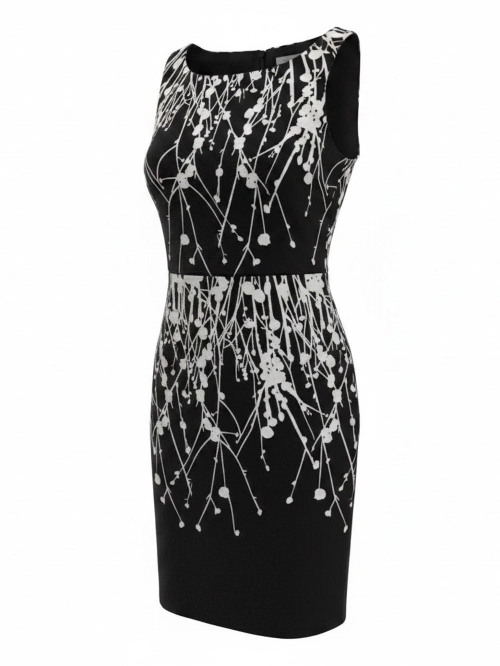 ⭐️ Lori M.  Black and white pencil Dress. Size 6